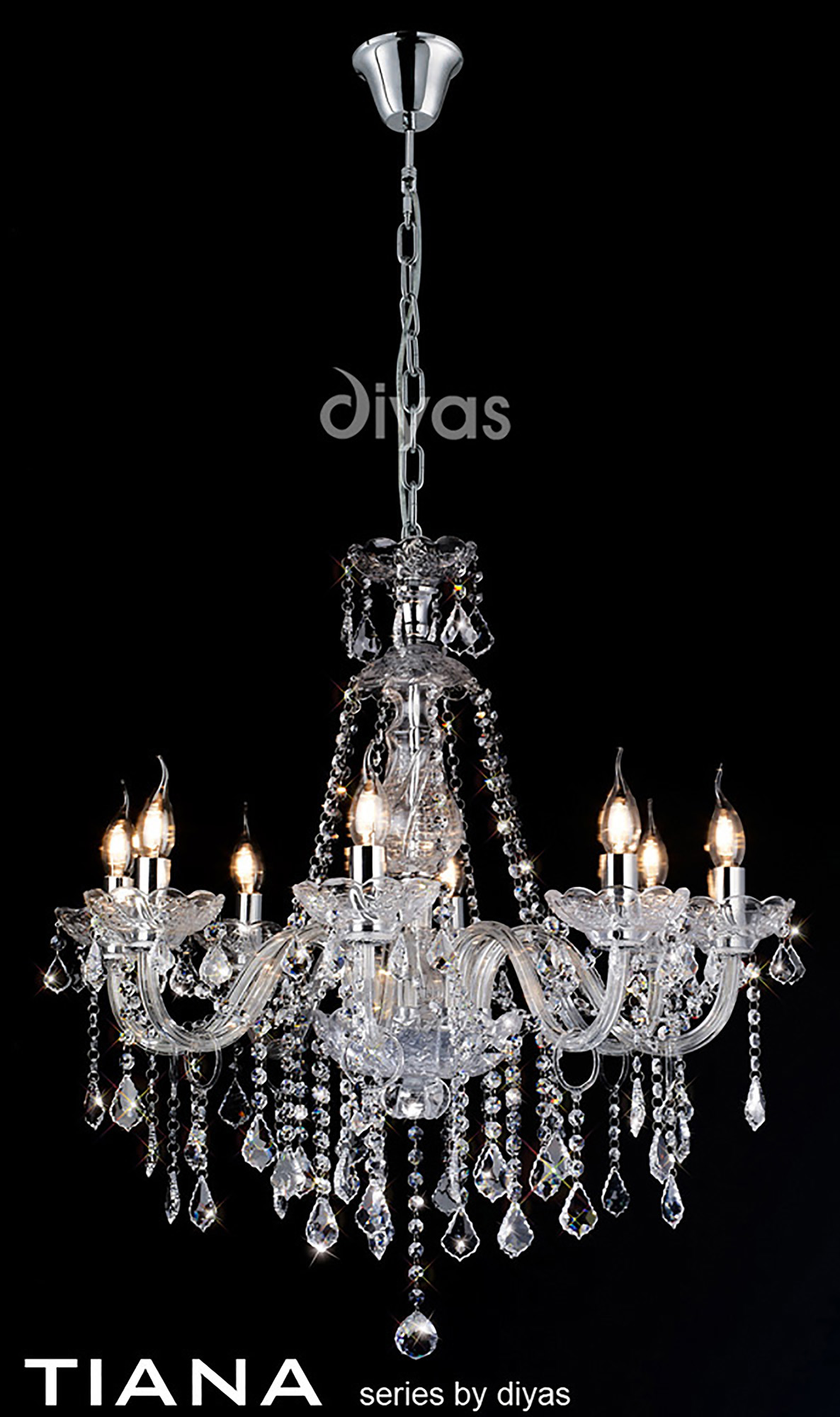 Tiana Crystal Ceiling Lights Diyas Contemporary Chandeliers Tiana Crystal Ceiling Lights Diyas Contemporary Chandeliers